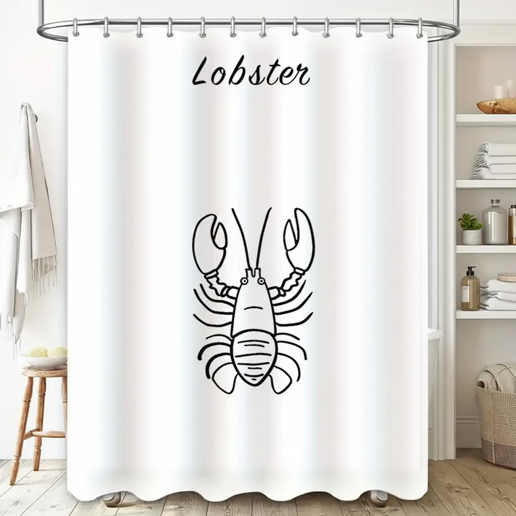 Water-Repellent Shower Curtain – Bathroom, Home Decor
