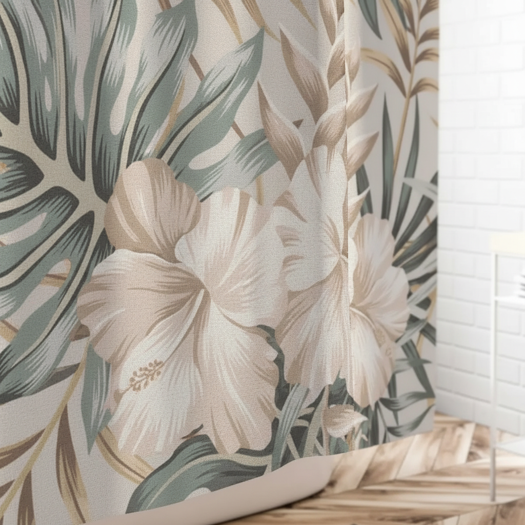 Water-Repellent Shower Curtain Fabric – Bathroom, Home Décor