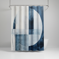 Water-Repellent Shower Curtain - Polyester, Aqua Color – Bathroom, Home Decor