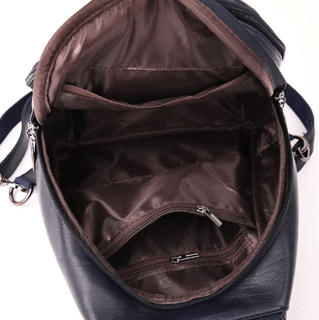 Water-Resistant Leather Backpack for Women – Travel, Everyday Use