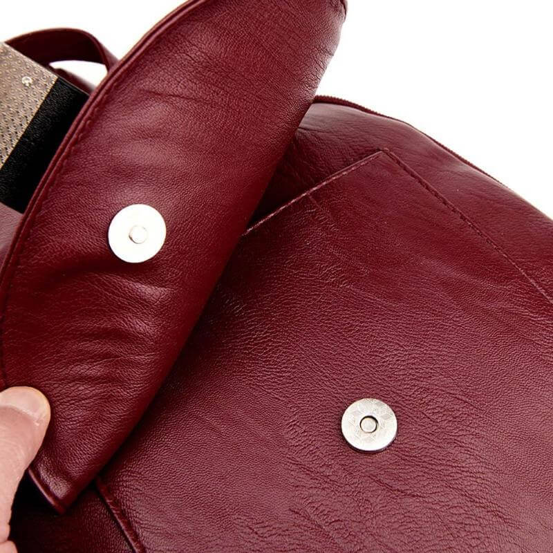 Water-Resistant Leather Backpack for Women – Travel, Everyday Use