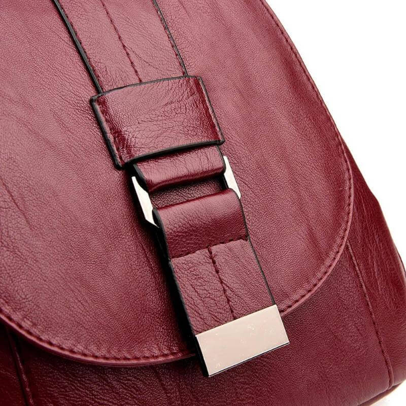 Water-Resistant Leather Backpack for Women – Travel, Everyday Use