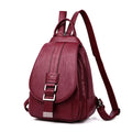 Water-Resistant Leather Backpack for Women – Travel, Everyday Use