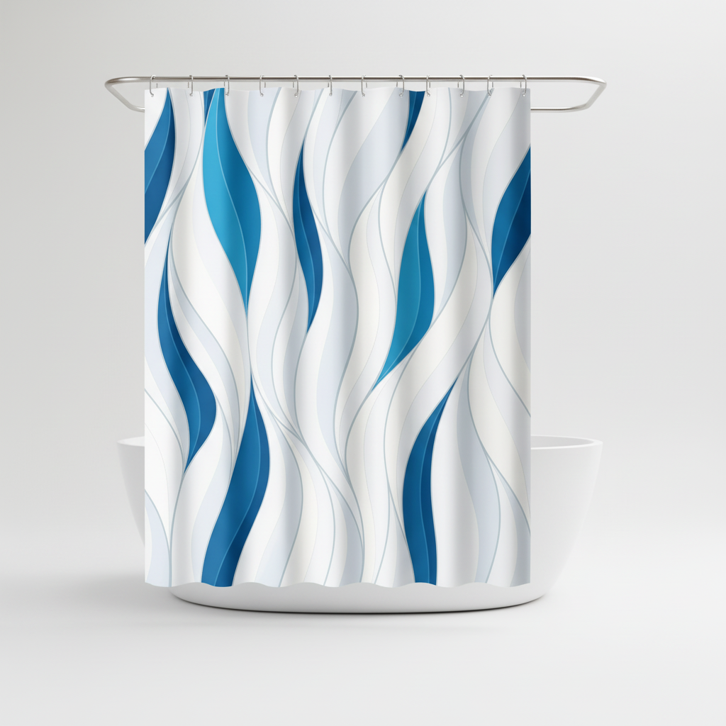 Waterproof Shower Curtain – Bathroom Decor, Easy Clean