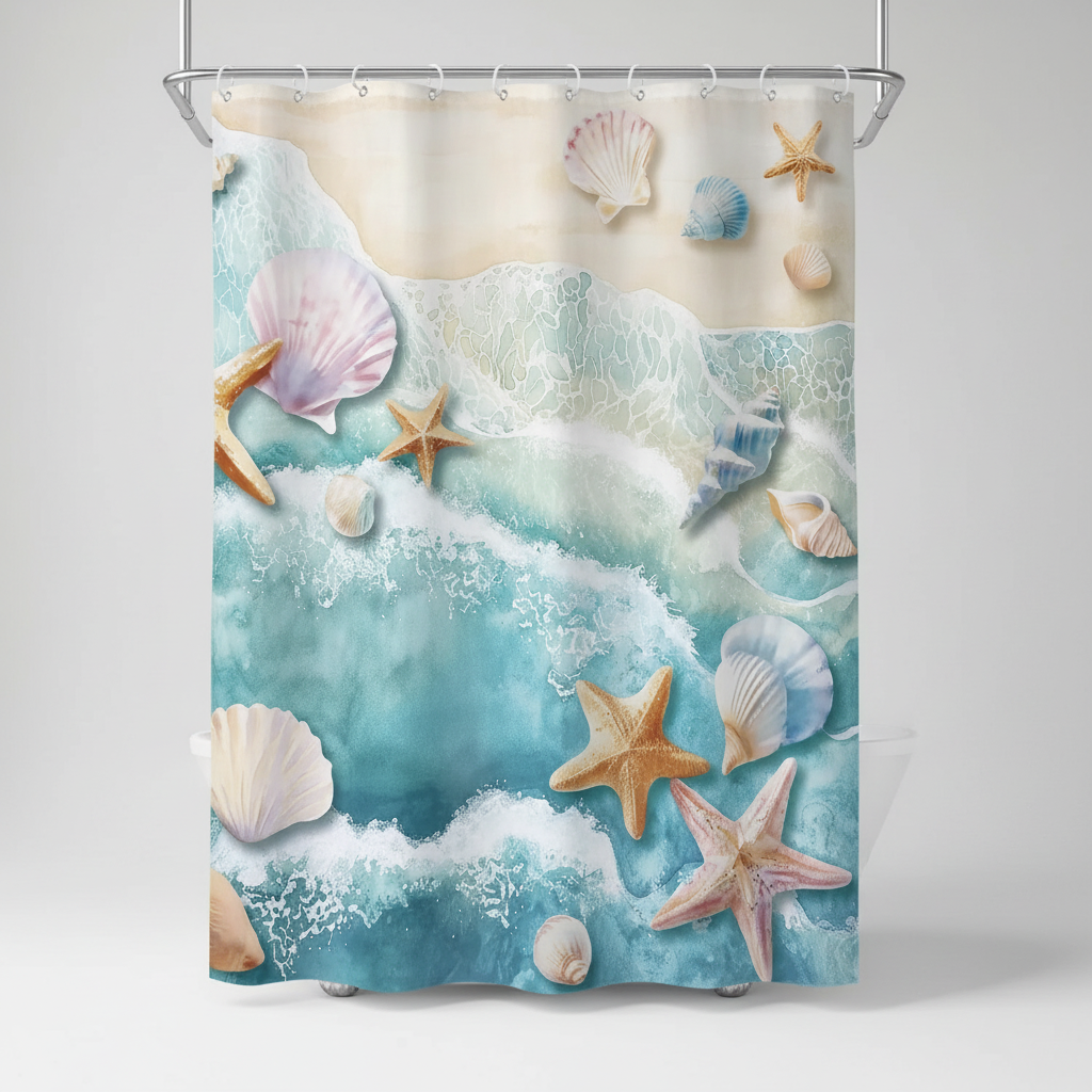 Waterproof Shower Curtain - Polyester Material, Stylish Design – Bathroom, Home Decor