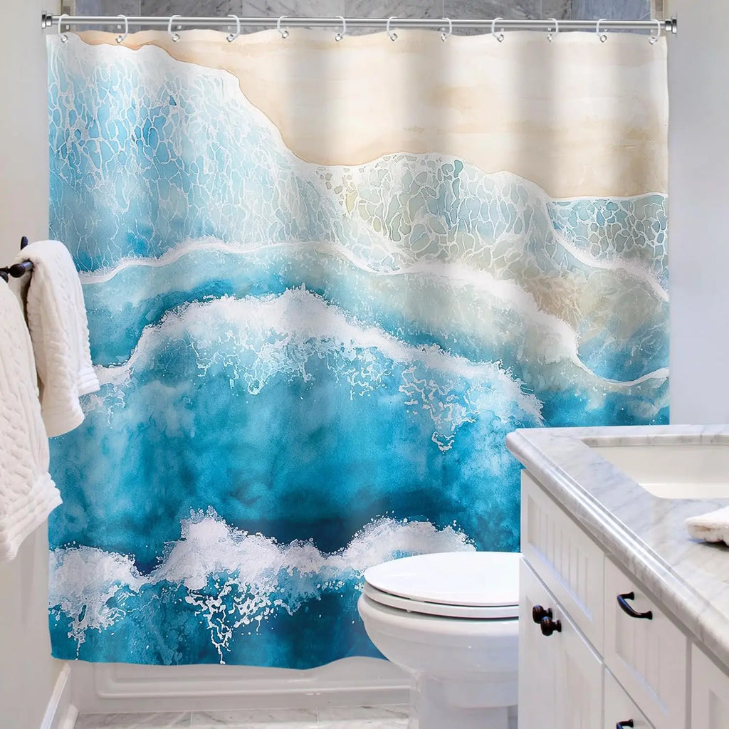 Waterproof Shower Curtain - Polyester Material, Stylish Design – Bathroom, Home Decor