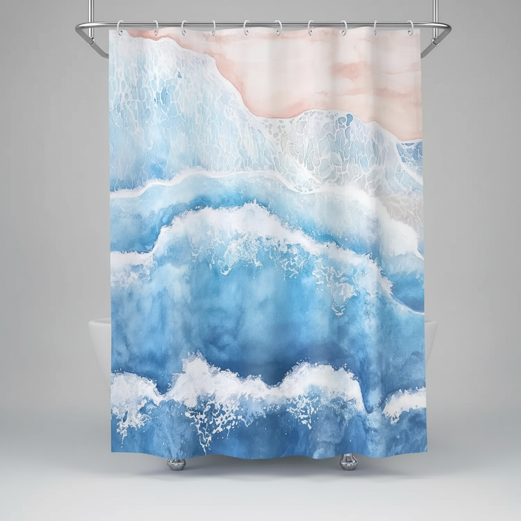 Waterproof Shower Curtain - Polyester Material, Stylish Design – Bathroom, Home Decor