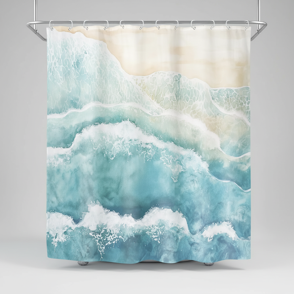 Waterproof Shower Curtain - Polyester Material, Stylish Design – Bathroom, Home Decor