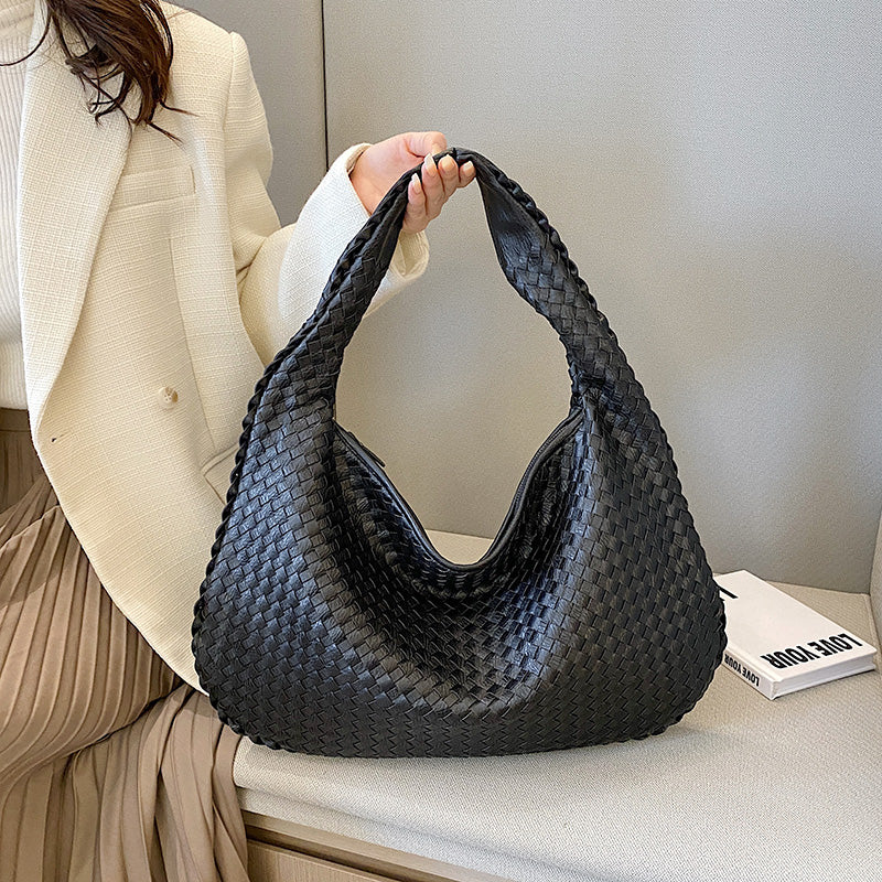 Woven Shoulder Bag - Camille, Stylish Design, Durable Material – Everyday Use, Casual Outings