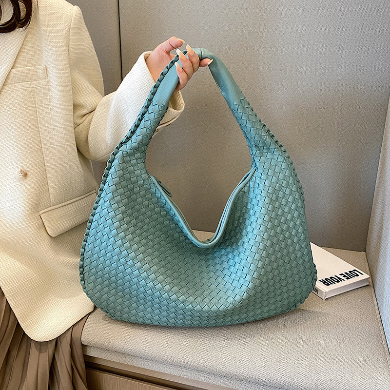 Woven Shoulder Bag - Camille, Stylish Design, Durable Material – Everyday Use, Casual Outings