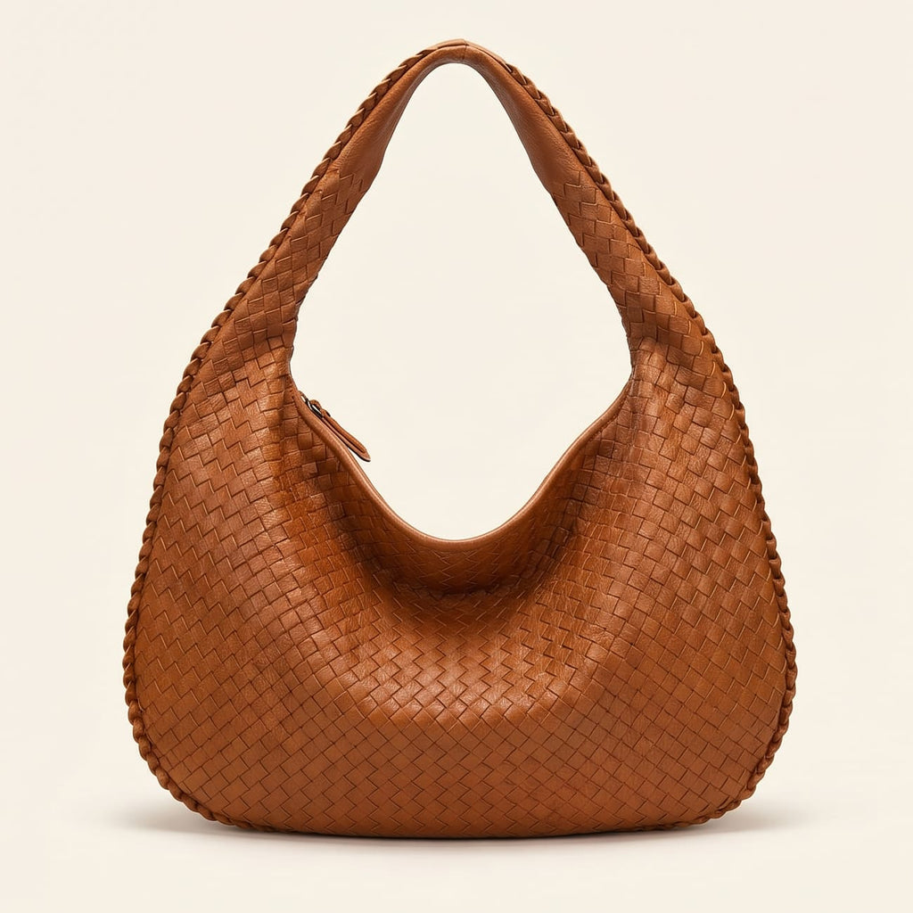 Woven Shoulder Bag - Camille, Stylish Design, Durable Material – Everyday Use, Casual Outings